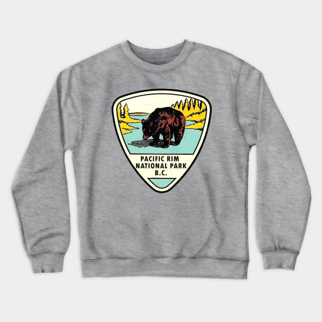 Pacific Rim National Park BC Vintage Crewneck Sweatshirt by Hilda74